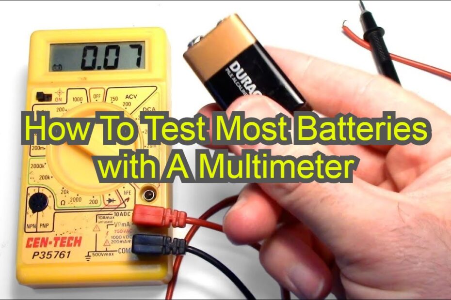 How To Test Most Batteries with A Multimeter